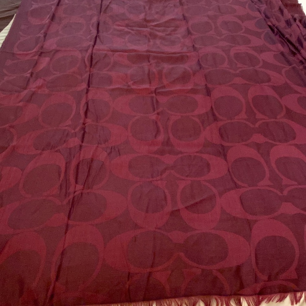 Burgundy coach scarf